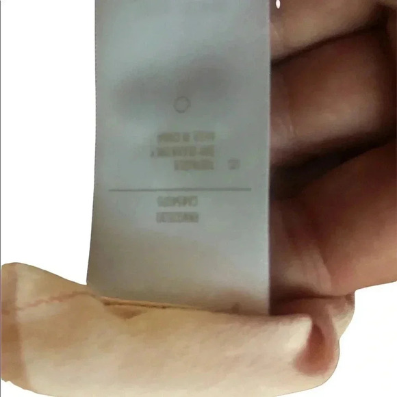 Fossil neutral striped Crew Neck silk blouse Fall Blouse classic preppy timeless - Picture 8 of 12